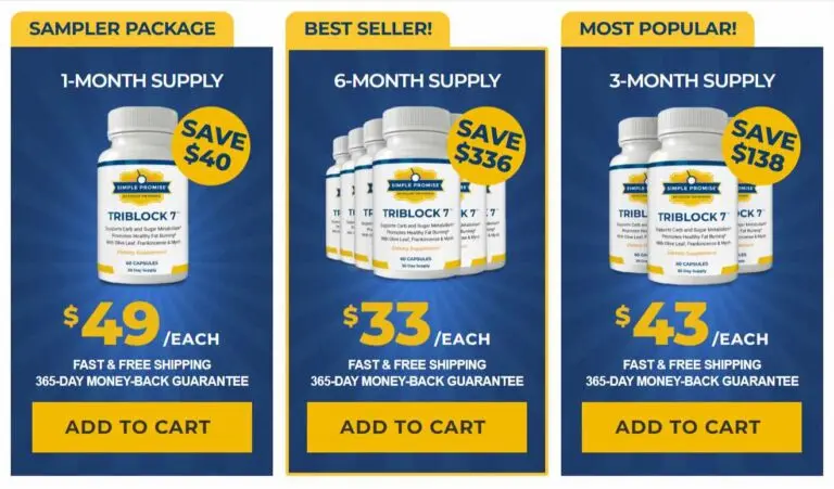 TriBlock7 pricing
